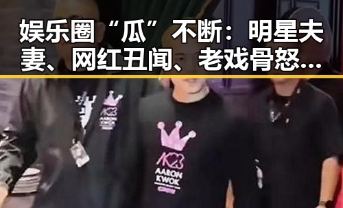娱乐圈“瓜”不断：明星夫妻、网红丑闻、老戏骨怒怼，真精彩！
