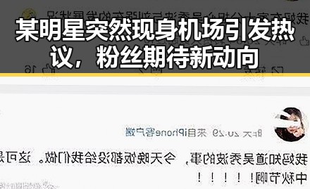 某明星突然现身机场引发热议，粉丝期待新动向
